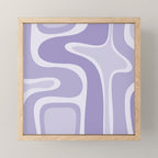 Copacetic Retro Abstract in Light Lavender Purple  Mini Art Print Gallery Image 1