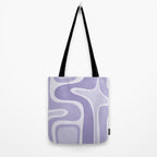 Copacetic Retro Abstract in Light Lavender Purple  Tote Bag Gallery Image 2