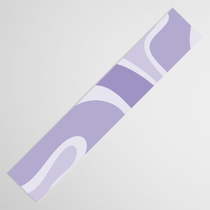 Copacetic Retro Abstract in Light Lavender Purple  Table Runner Gallery Image 3