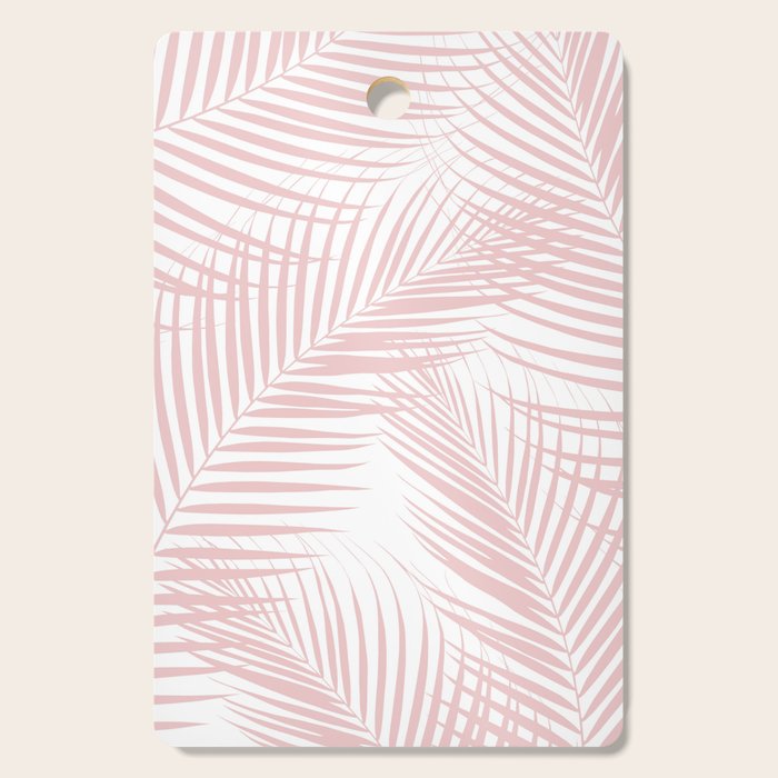 Blush Pink Palm Leaves Dream - Cali Summer Vibes #2 #tropical #decor #art #society6 Cutting Board Gallery Image 1