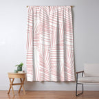 Blush Pink Palm Leaves Dream - Cali Summer Vibes #2 #tropical #decor #art #society6 Window Curtain Gallery Image 5