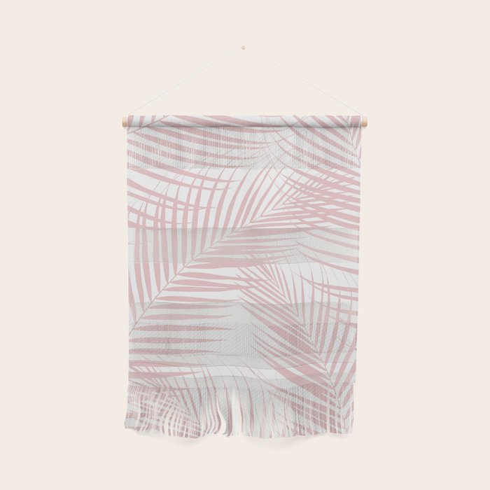 Blush Pink Palm Leaves Dream - Cali Summer Vibes #2 #tropical #decor #art #society6 Wall Hanging Gallery Image 1