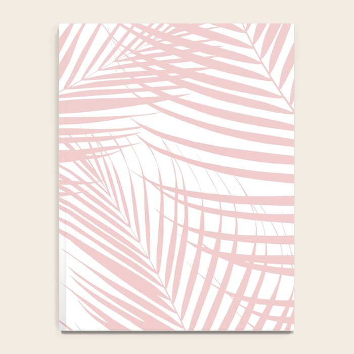 Blush Pink Palm Leaves Dream - Cali Summer Vibes #2 #tropical #decor #art #society6 Notebook Gallery Image 4