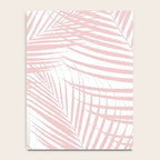 Blush Pink Palm Leaves Dream - Cali Summer Vibes #2 #tropical #decor #art #society6 Notebook Gallery Image 4