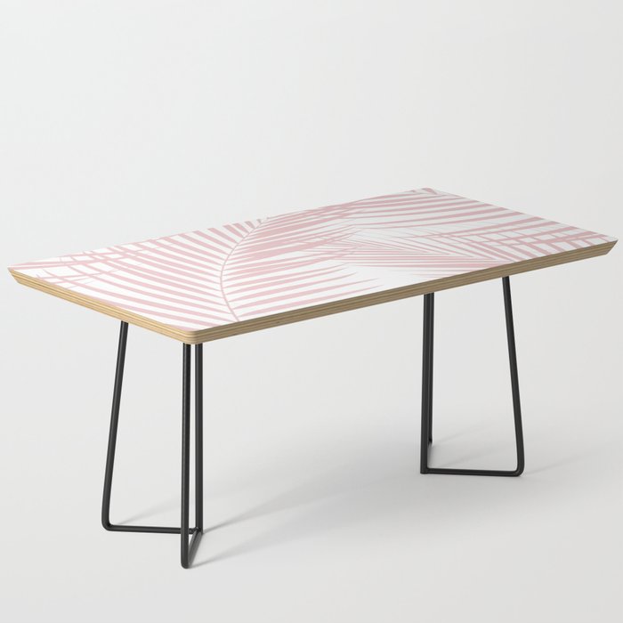 Blush Pink Palm Leaves Dream - Cali Summer Vibes #2 #tropical #decor #art #society6 Coffee Table Gallery Image 1