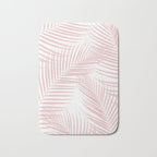 Blush Pink Palm Leaves Dream - Cali Summer Vibes #2 #tropical #decor #art #society6 Bath Mat Gallery Image 1