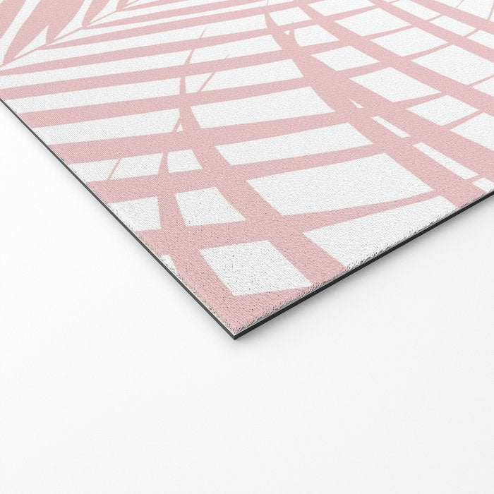 Blush Pink Palm Leaves Dream - Cali Summer Vibes #2 #tropical #decor #art #society6 Welcome Mat Gallery Image 2