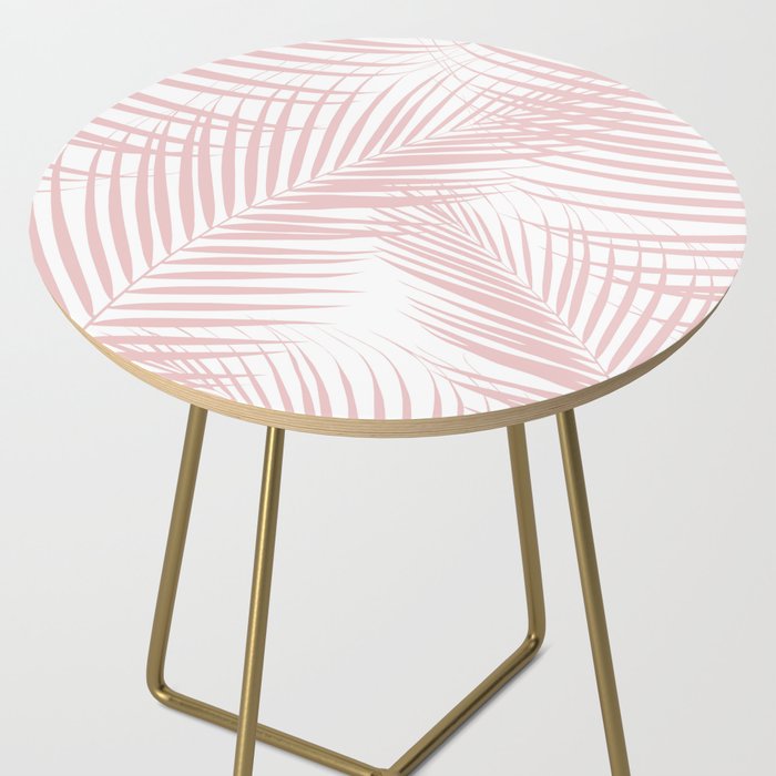 Blush Pink Palm Leaves Dream - Cali Summer Vibes #2 #tropical #decor #art #society6 Side Table Gallery Image 2