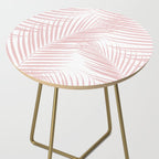Blush Pink Palm Leaves Dream - Cali Summer Vibes #2 #tropical #decor #art #society6 Side Table Gallery Image 2