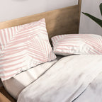 Blush Pink Palm Leaves Dream - Cali Summer Vibes #2 #tropical #decor #art #society6 Pillow Sham Gallery Image 2