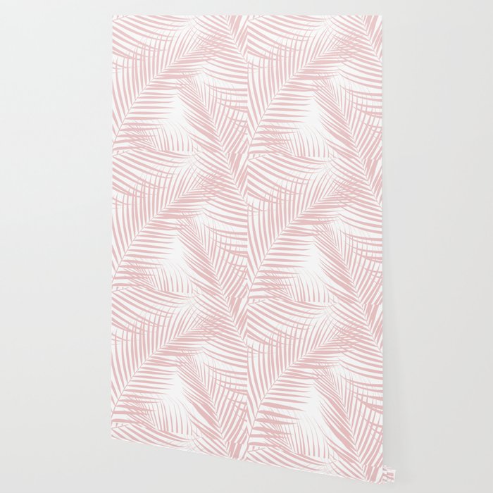 Blush Pink Palm Leaves Dream - Cali Summer Vibes #2 #tropical #decor #art #society6 Wallpaper Gallery Image 2