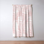 Blush Pink Palm Leaves Dream - Cali Summer Vibes #2 #tropical #decor #art #society6 Window Curtain Gallery Image 3