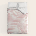 Blush Pink Palm Leaves Dream - Cali Summer Vibes #2 #tropical #decor #art #society6 Duvet Cover Gallery Image 6