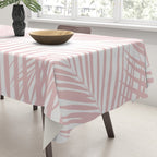 Blush Pink Palm Leaves Dream - Cali Summer Vibes #2 #tropical #decor #art #society6 Tablecloth Gallery Image 3