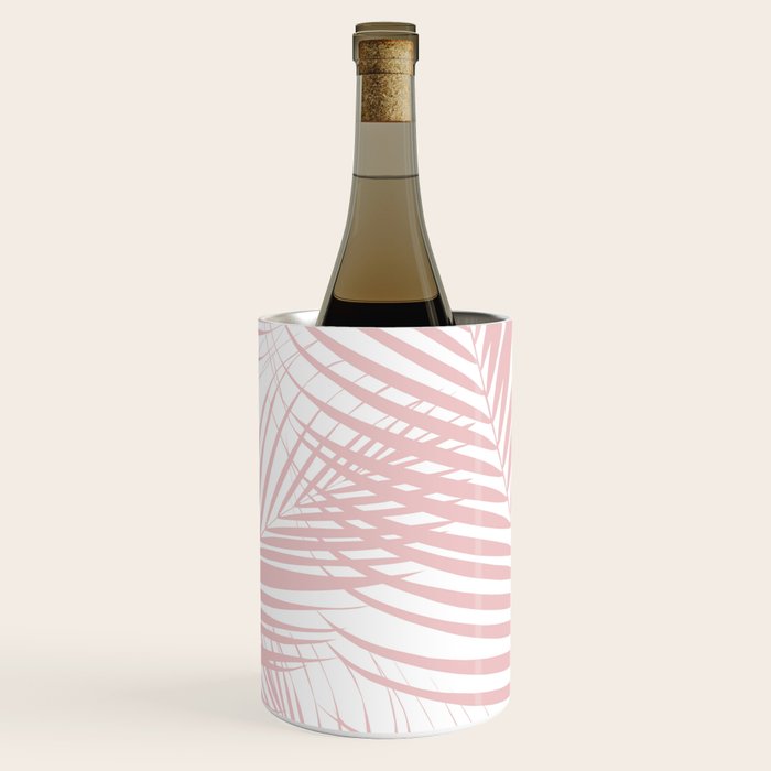Blush Pink Palm Leaves Dream - Cali Summer Vibes #2 #tropical #decor #art #society6 Wine Chiller Gallery Image 3