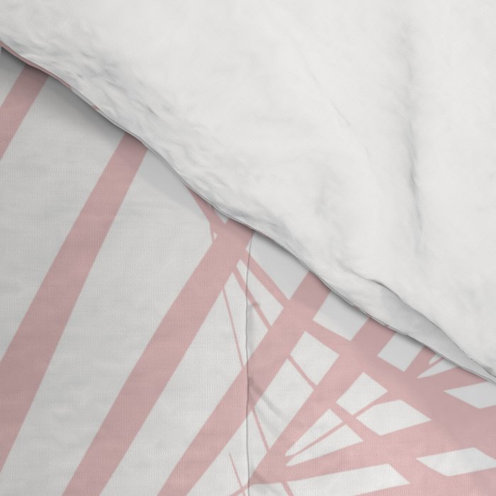 Blush Pink Palm Leaves Dream - Cali Summer Vibes #2 #tropical #decor #art #society6 Comforter Gallery Image 4