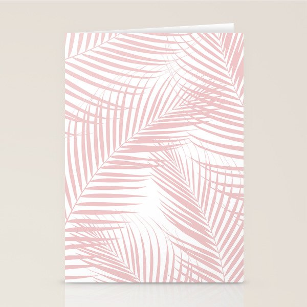 Blush Pink Palm Leaves Dream - Cali Summer Vibes #2 #tropical #decor #art #society6 Stationery Card Gallery Image 2