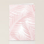 Blush Pink Palm Leaves Dream - Cali Summer Vibes #2 #tropical #decor #art #society6 Stationery Card Gallery Image 2