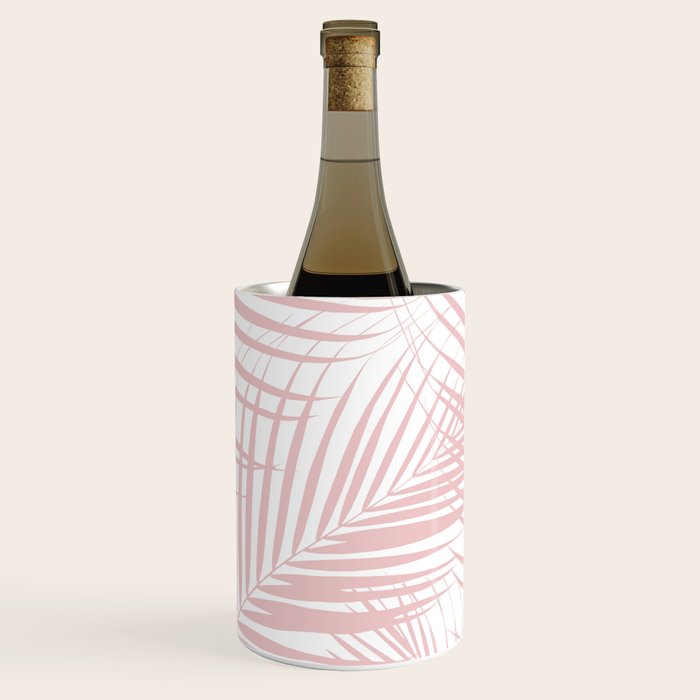 Blush Pink Palm Leaves Dream - Cali Summer Vibes #2 #tropical #decor #art #society6 Wine Chiller Gallery Image 1