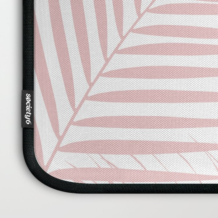 Blush Pink Palm Leaves Dream - Cali Summer Vibes #2 #tropical #decor #art #society6 Laptop Sleeve Gallery Image 3