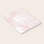Blush Pink Palm Leaves Dream - Cali Summer Vibes #2 #tropical #decor #art #society6 Notebook Gallery Image 2