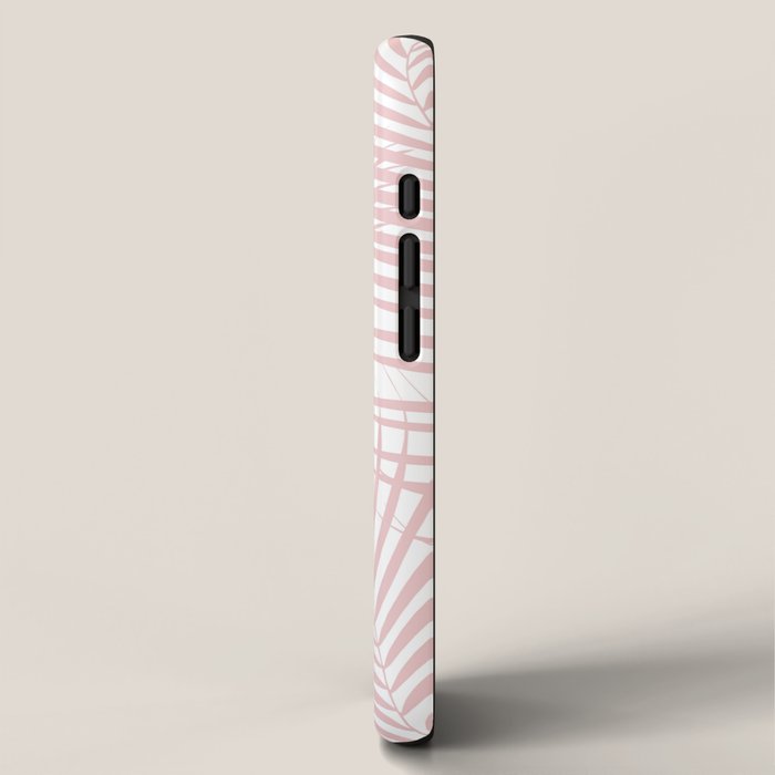Blush Pink Palm Leaves Dream - Cali Summer Vibes #2 #tropical #decor #art #society6 iPhone Case Gallery Image 2