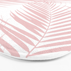 Blush Pink Palm Leaves Dream - Cali Summer Vibes #2 #tropical #decor #art #society6 Bath Mat Gallery Image 3
