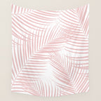 Blush Pink Palm Leaves Dream - Cali Summer Vibes #2 #tropical #decor #art #society6 Wall Tapestry Gallery Image 4