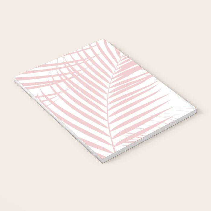 Blush Pink Palm Leaves Dream - Cali Summer Vibes #2 #tropical #decor #art #society6 Notebook Gallery Image 3