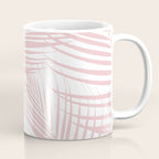 Blush Pink Palm Leaves Dream - Cali Summer Vibes #2 #tropical #decor #art #society6 Coffee Mug Gallery Image 1