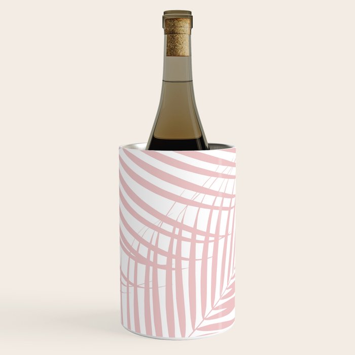 Blush Pink Palm Leaves Dream - Cali Summer Vibes #2 #tropical #decor #art #society6 Wine Chiller Gallery Image 2