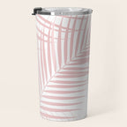 Blush Pink Palm Leaves Dream - Cali Summer Vibes #2 #tropical #decor #art #society6 Travel Mug Gallery Image 3