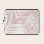 Blush Pink Palm Leaves Dream - Cali Summer Vibes #2 #tropical #decor #art #society6 Laptop Sleeve Gallery Image 1