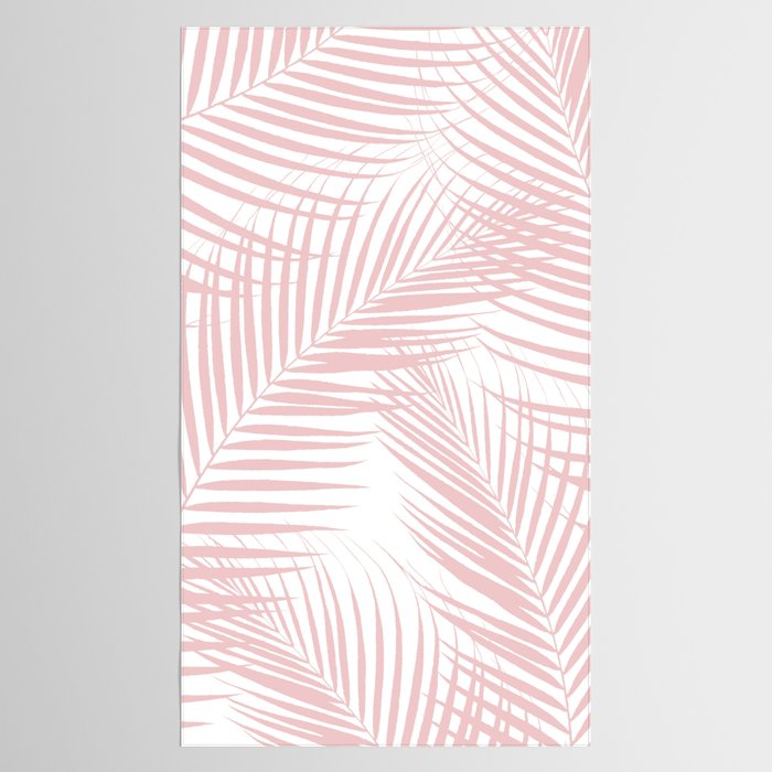 Blush Pink Palm Leaves Dream - Cali Summer Vibes #2 #tropical #decor #art #society6 Tablecloth Gallery Image 2