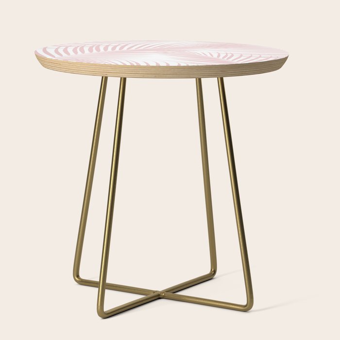 Blush Pink Palm Leaves Dream - Cali Summer Vibes #2 #tropical #decor #art #society6 Side Table Gallery Image 1