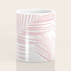 Blush Pink Palm Leaves Dream - Cali Summer Vibes #2 #tropical #decor #art #society6 Coffee Mug Gallery Image 4