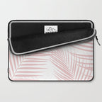 Blush Pink Palm Leaves Dream - Cali Summer Vibes #2 #tropical #decor #art #society6 Laptop Sleeve Gallery Image 2
