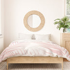 Blush Pink Palm Leaves Dream - Cali Summer Vibes #2 #tropical #decor #art #society6 Duvet Cover Gallery Image 3