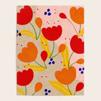 Red and Orange Flower print - Amsterdam Flower Market Poster Gallery Image 4