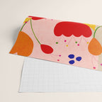 Red and Orange Flower print - Amsterdam Flower Market Wrapping Paper Gallery Image 2
