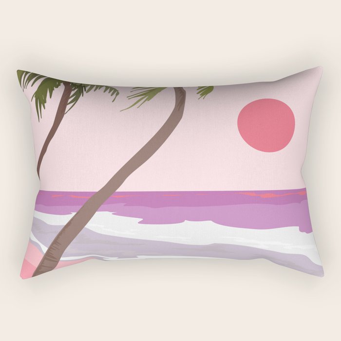 Tropical Landscape 01 Rectangular Pillow Gallery Image 1