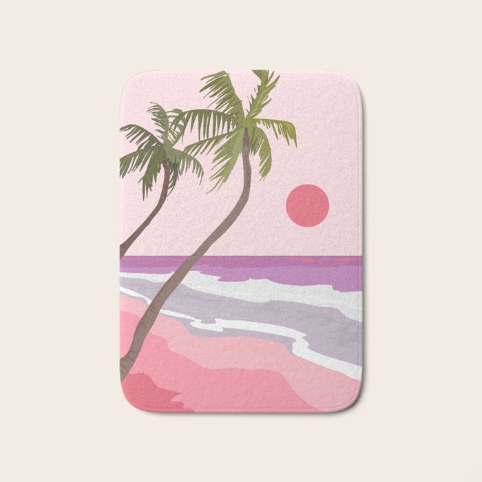 Tropical Landscape 01 Bath Mat Gallery Image 1