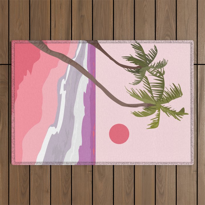 Tropical Landscape 01 Outdoor Rug Gallery Image 1