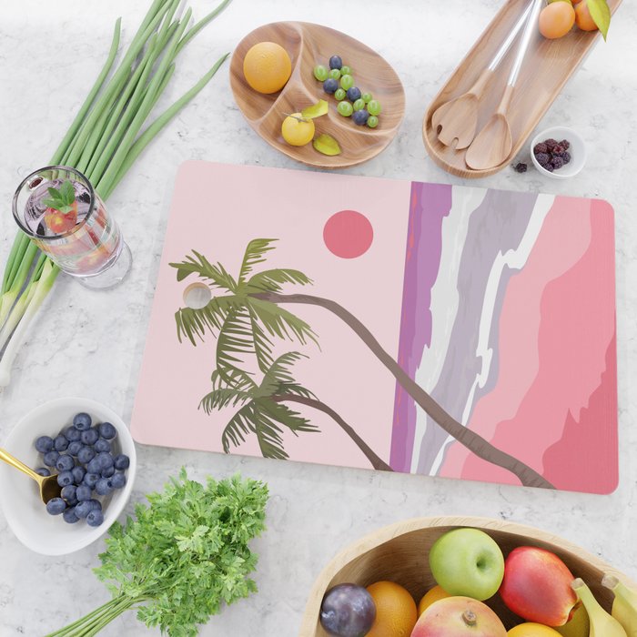 Tropical Landscape 01 Cutting Board Gallery Image 2