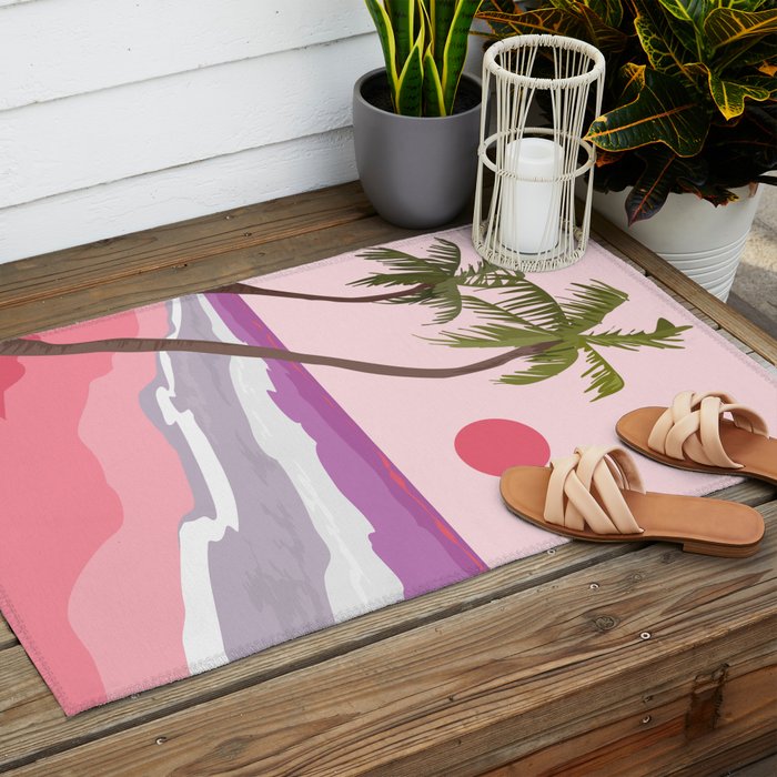 Tropical Landscape 01 Outdoor Rug Gallery Image 2