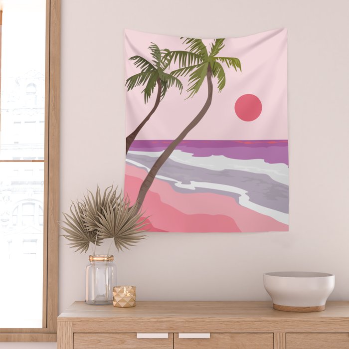 Tropical Landscape 01 Wall Tapestry Gallery Image 2