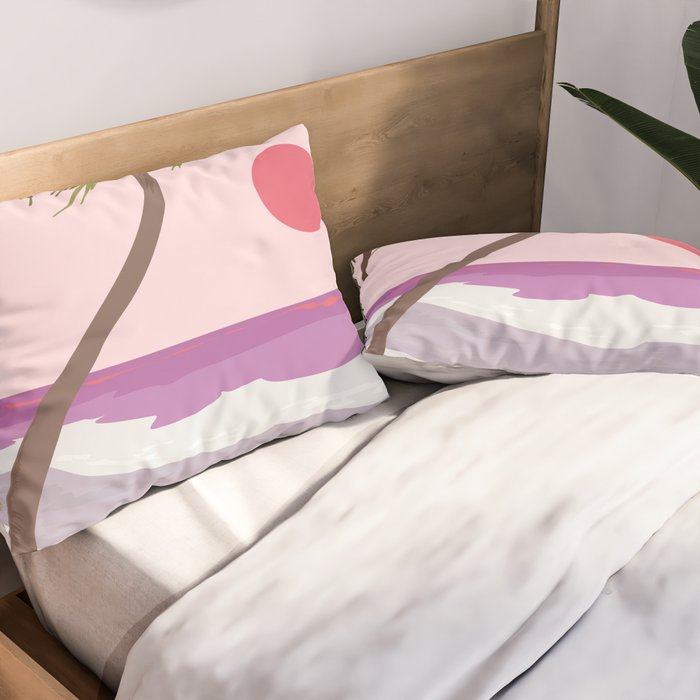 Tropical Landscape 01 Pillow Sham Gallery Image 2