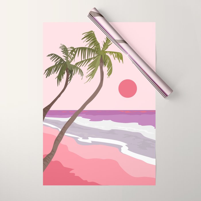 Tropical Landscape 01 Wrapping Paper Gallery Image 1