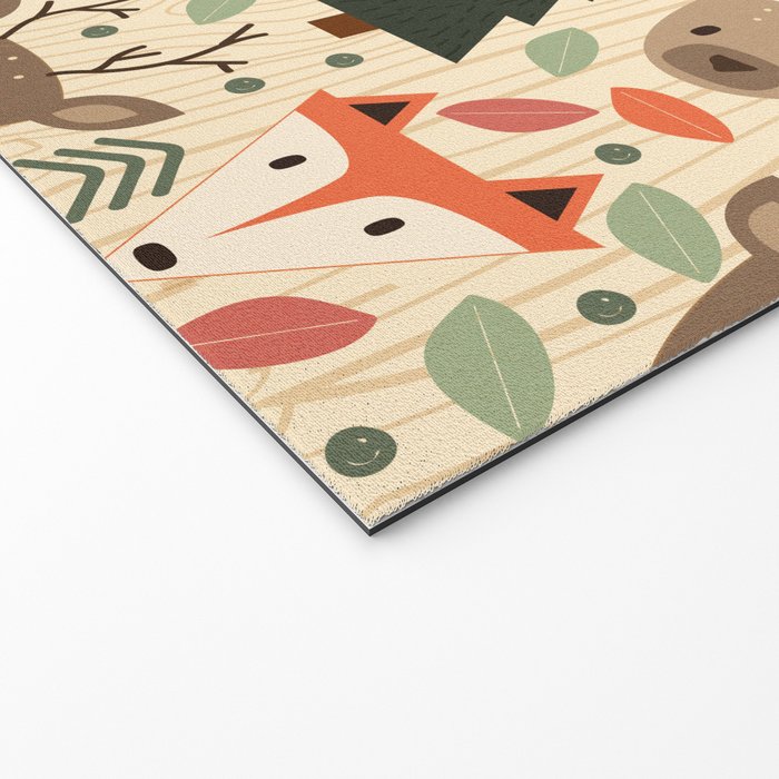 Woodland Creatures Welcome Mat Gallery Image 2
