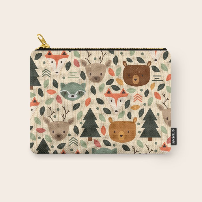 Woodland Creatures Carry All Pouch Gallery Image 1